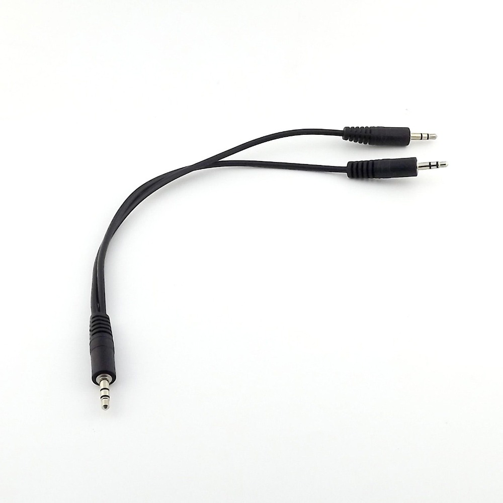 ヘッドフォン用オーディオコネクタケーブル,オスからデュアルオ - Audio Splitter Y のレビューと価格