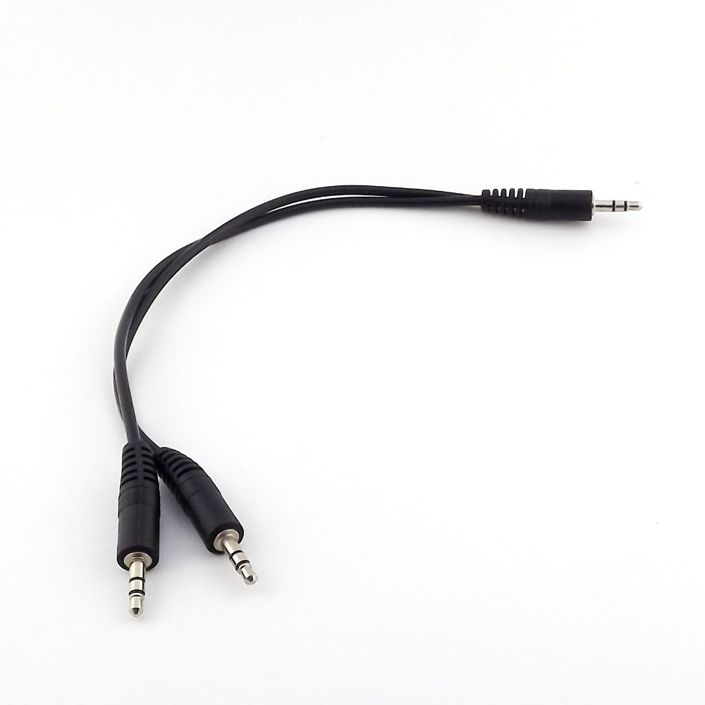 ヘッドフォン用オーディオコネクタケーブル,オスからデュアルオ - Audio Splitter Y のレビューと価格