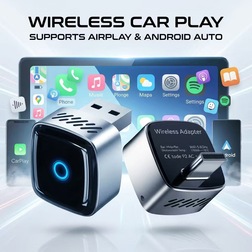 DRNVIYNC 2-in-1有線-無線CarPlayアダプ - Bluetooth Adapter Receiver のレビューと価格