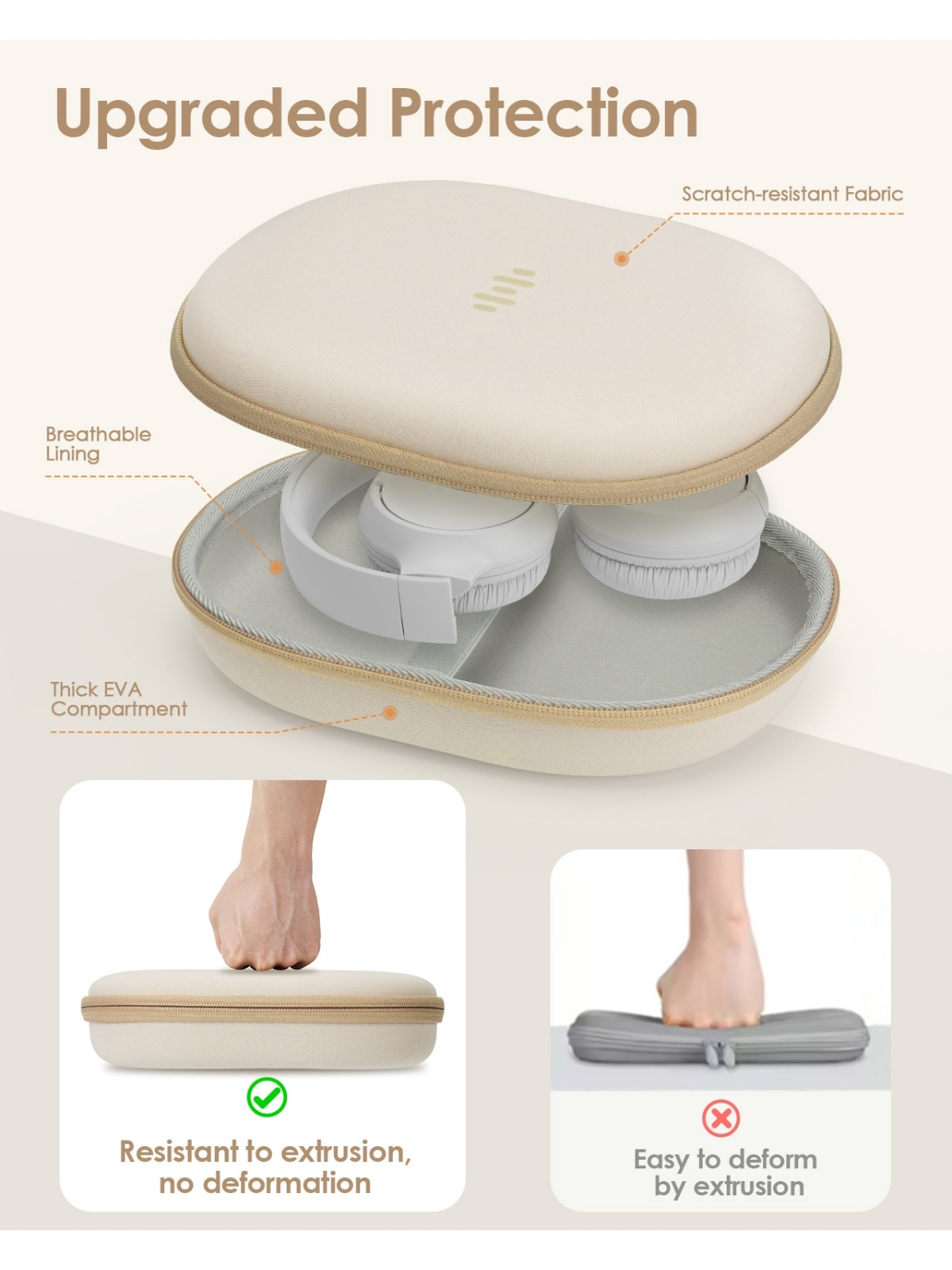 半折りたたみ式ヘッドフォンハードケース JBL Tune 5 - Headphone Case Hard のレビューと価格