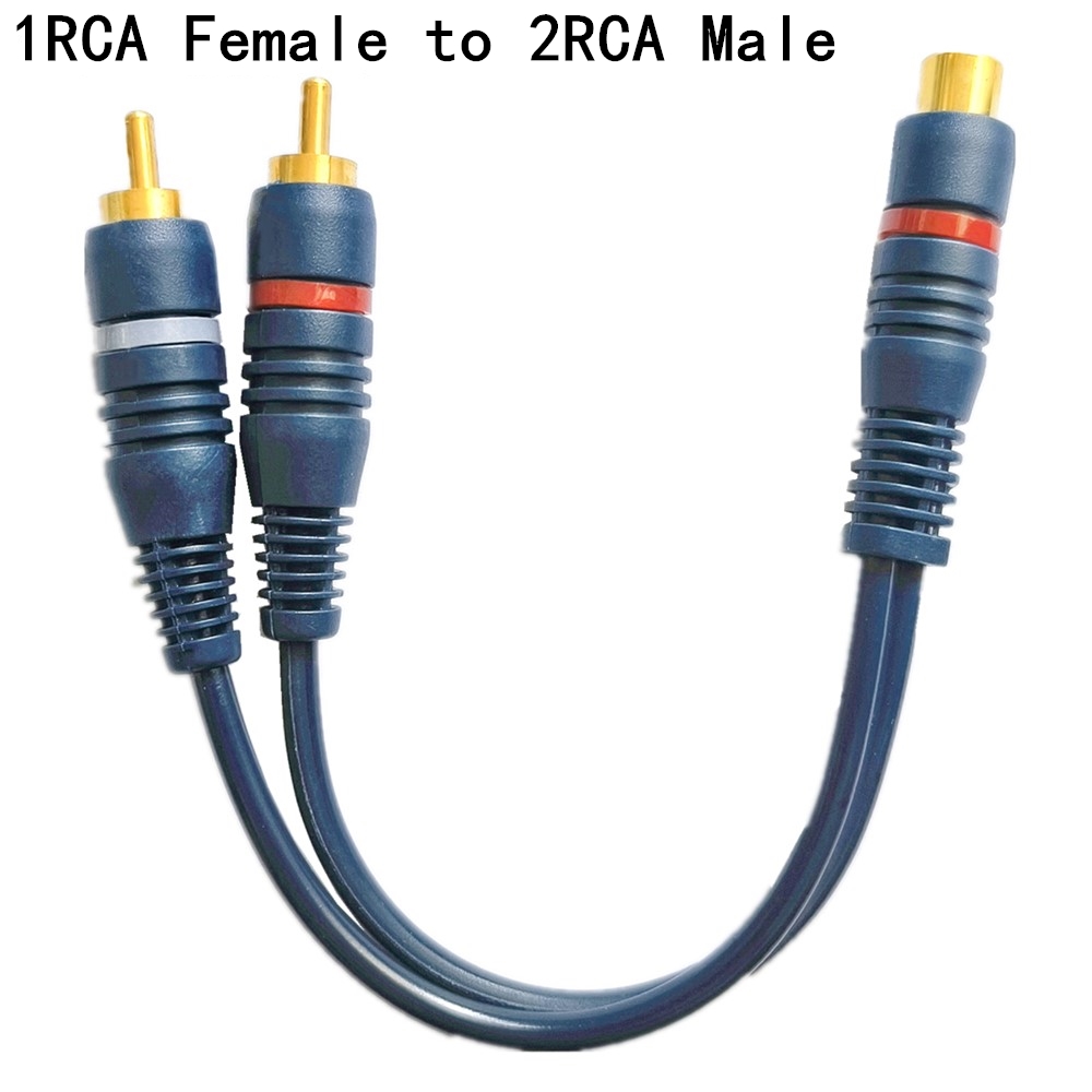 ラインクーパーワイヤー 2 RCA メス - 1 RCA オ - Audio Splitter Y のレビューと価格