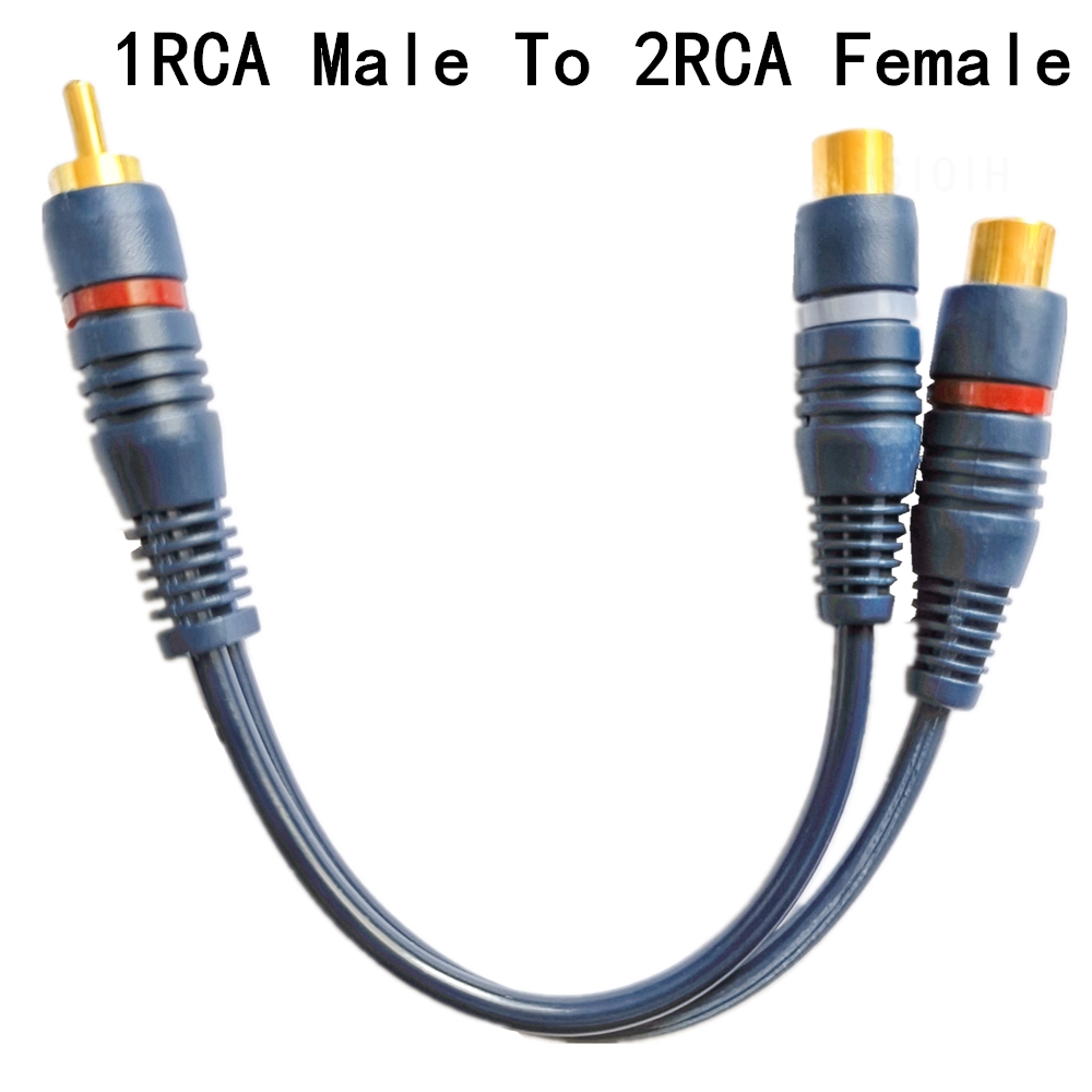 ラインクーパーワイヤー 2 RCA メス - 1 RCA オ - Audio Splitter Y のレビューと価格