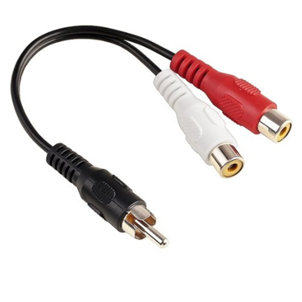 1 RCA オスモノラル - 2 RCA メスステレオオーデ - Audio Splitter Y のレビューと価格