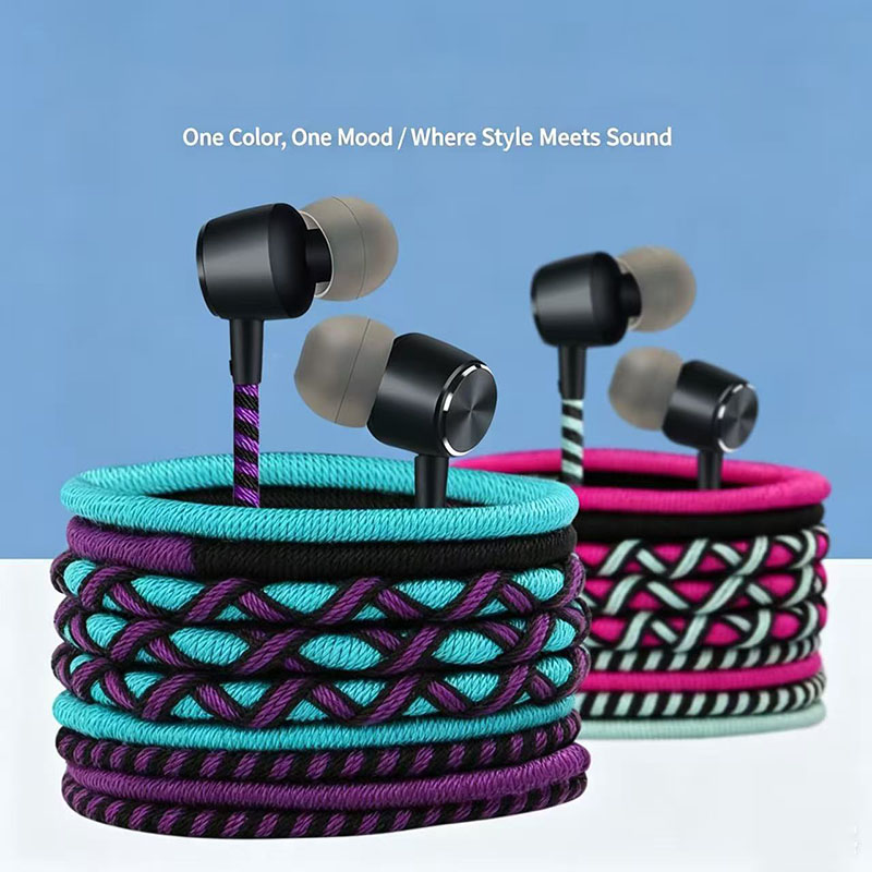 編組ワイヤーイヤホン 3.5mm インイヤーヘッドフォン マ - Audiophile Headphone Wired のレビューと価格